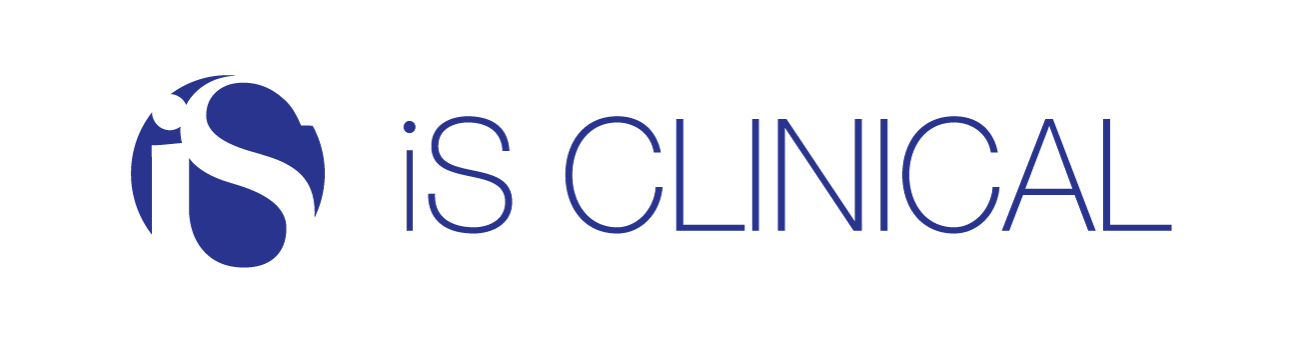 iS Clinical professional skincare brand logo in navy blue.
