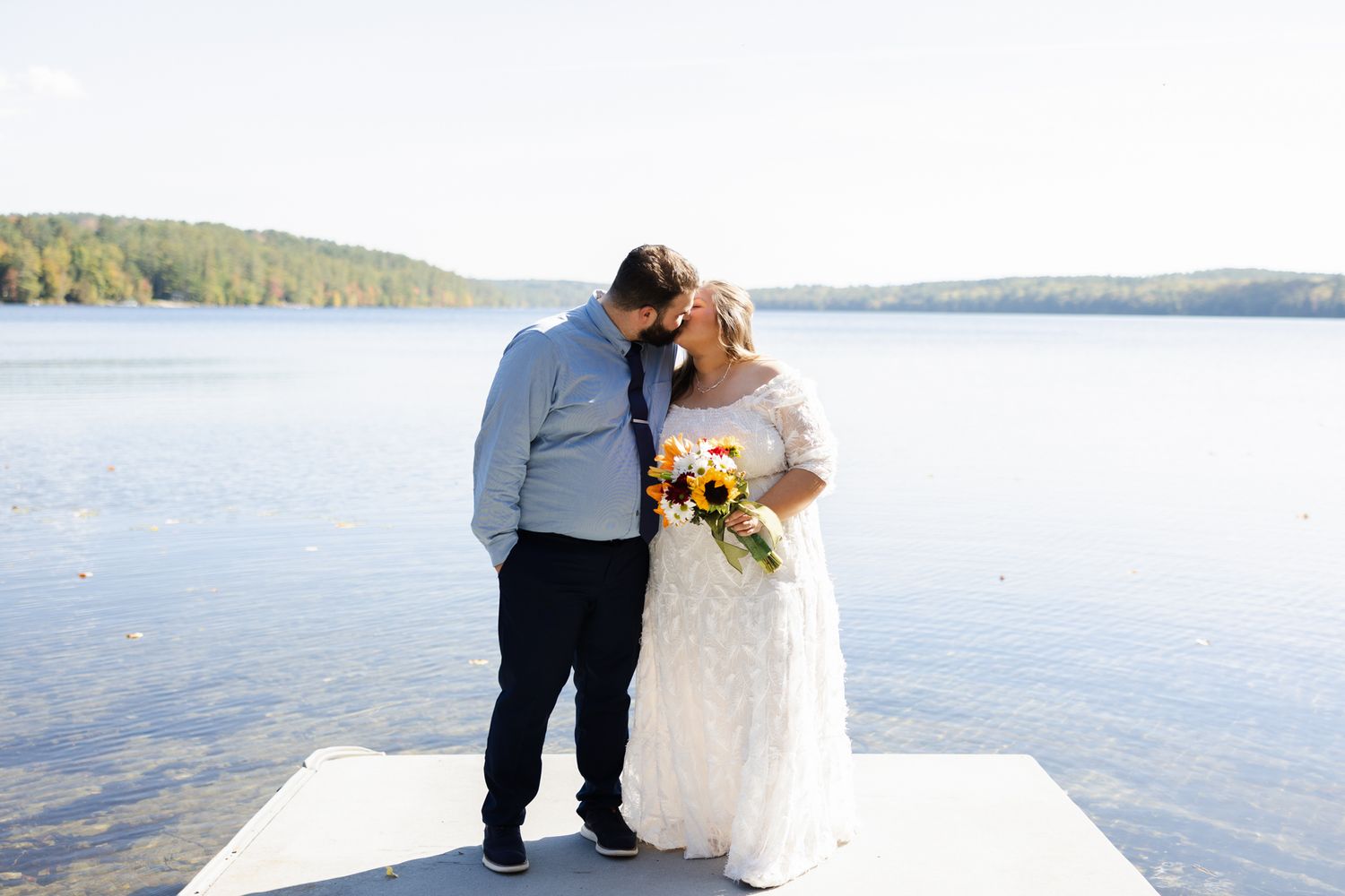 Portrait of bride and groom