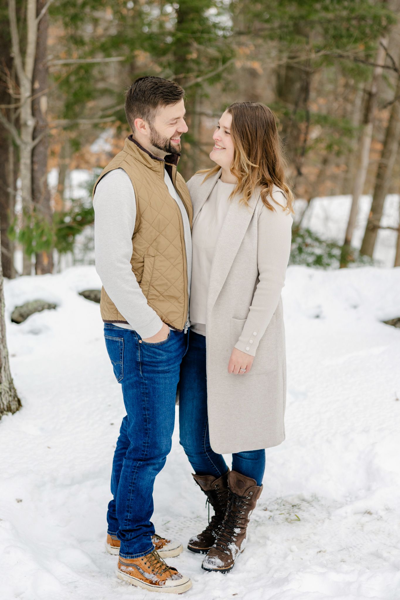 Couple portrait outside