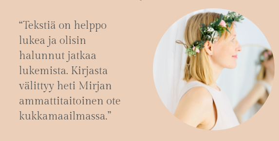 Kukkaseppele oppaan käyttäjäpalaute.