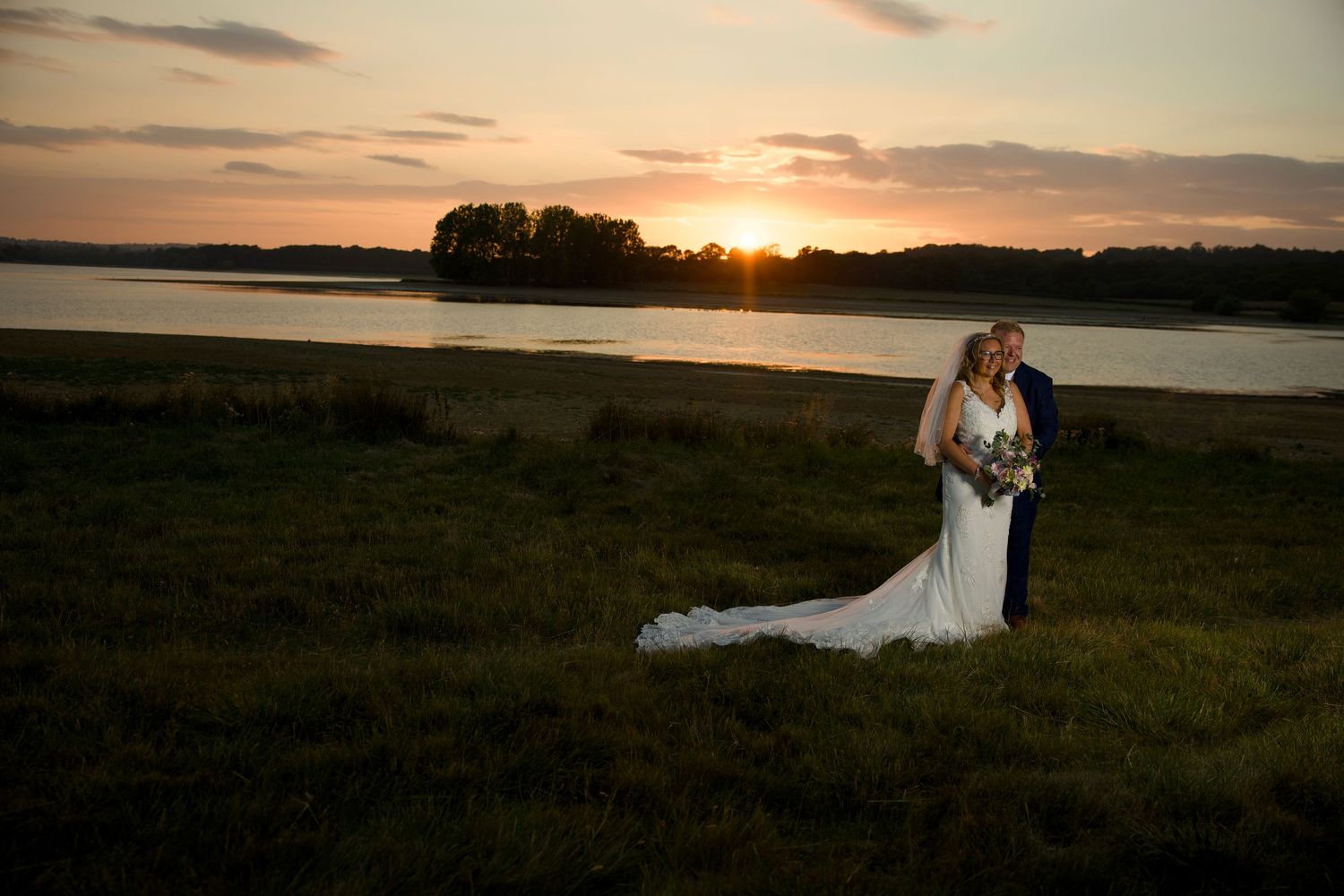 sunset wedding