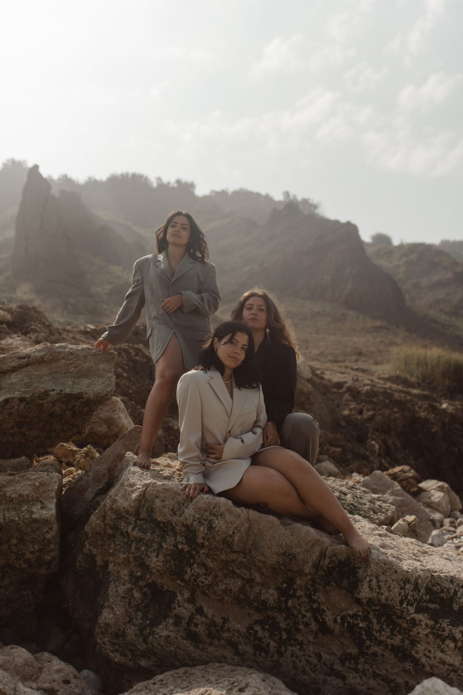 portrait fashion soeurs plage