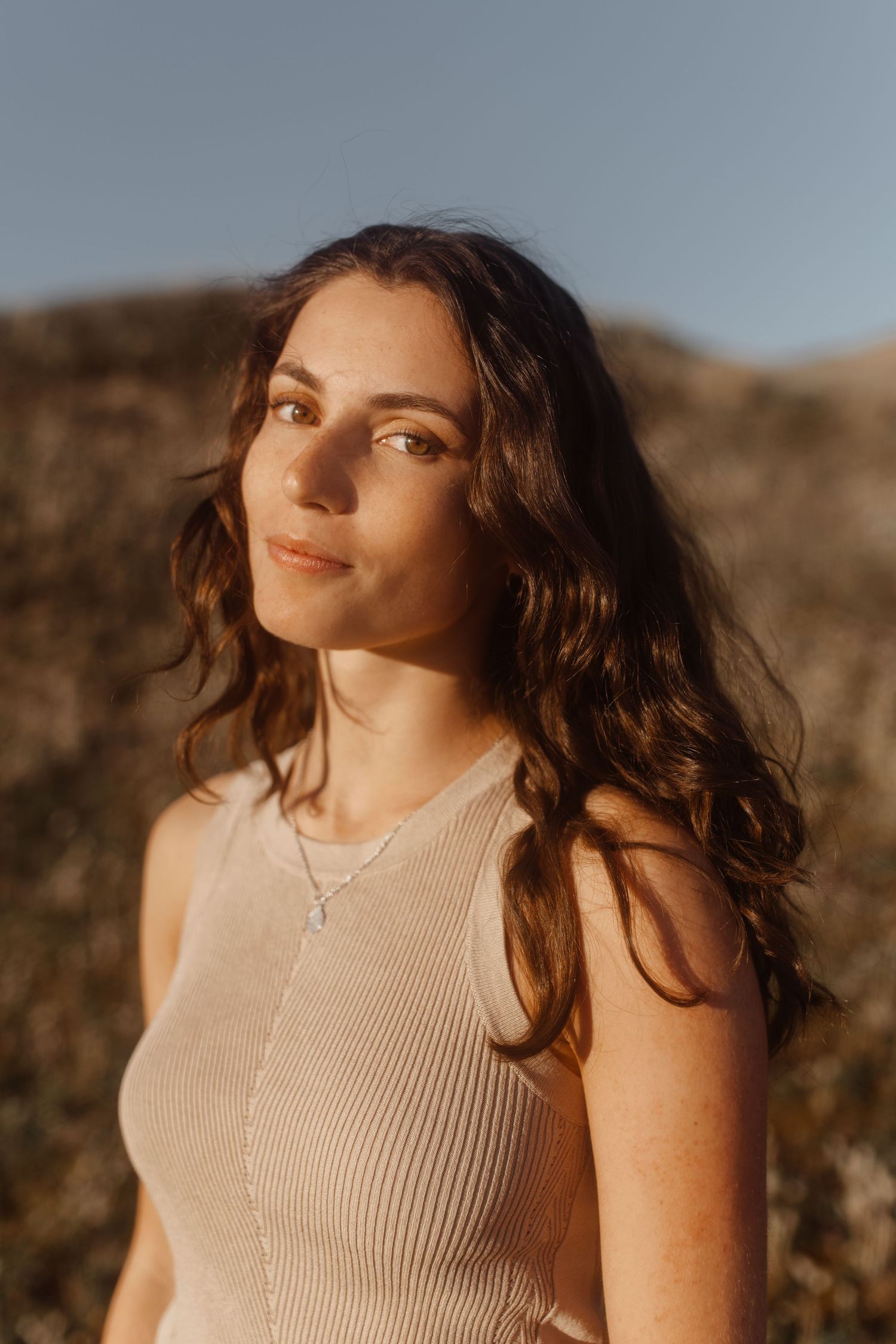 portrait femme plage dune