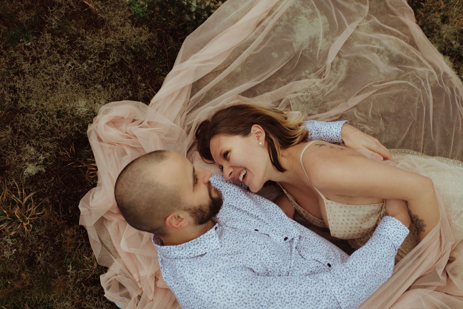 couple tulle bébé enceinte