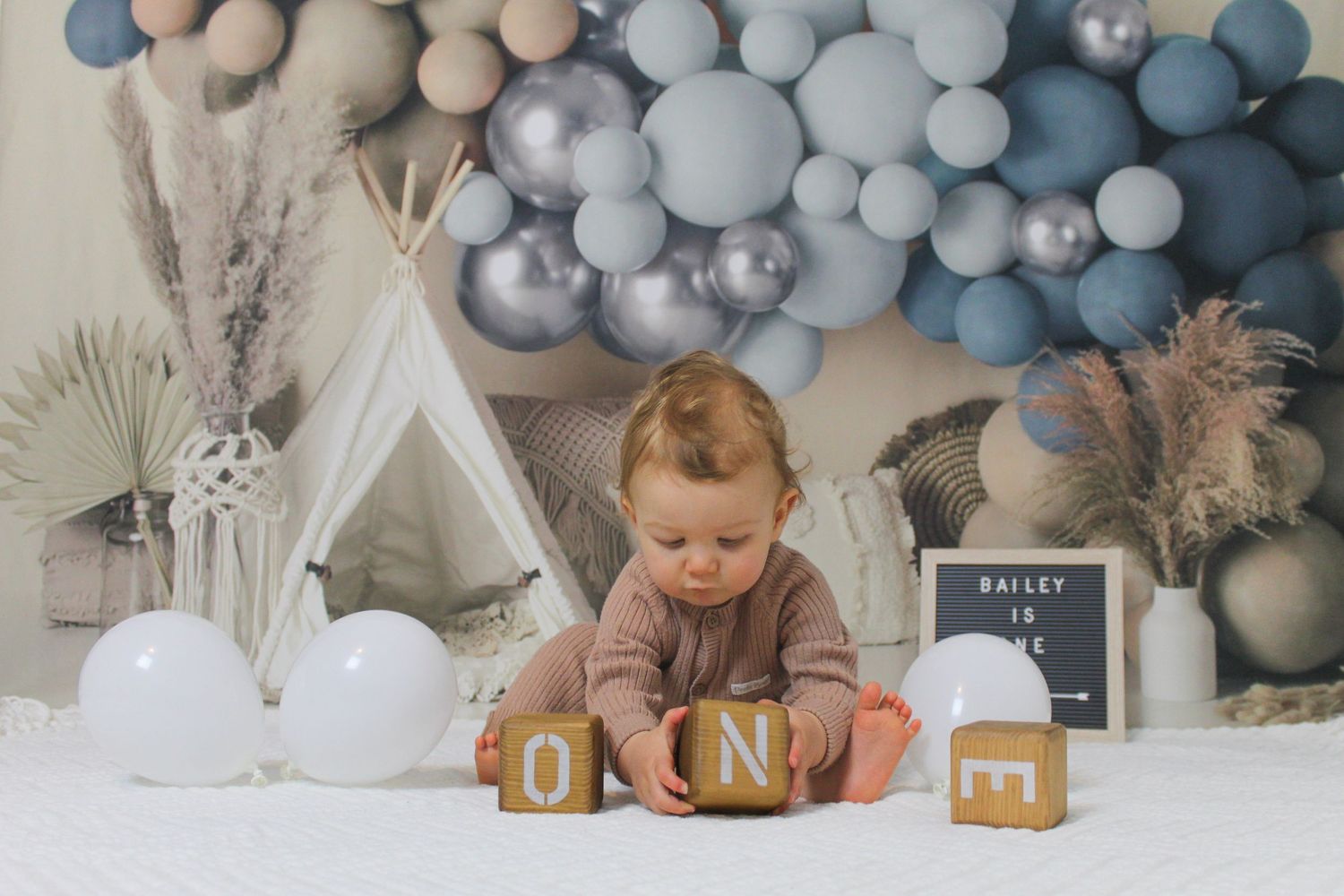 Props are always a way to kick start a birthday session.
