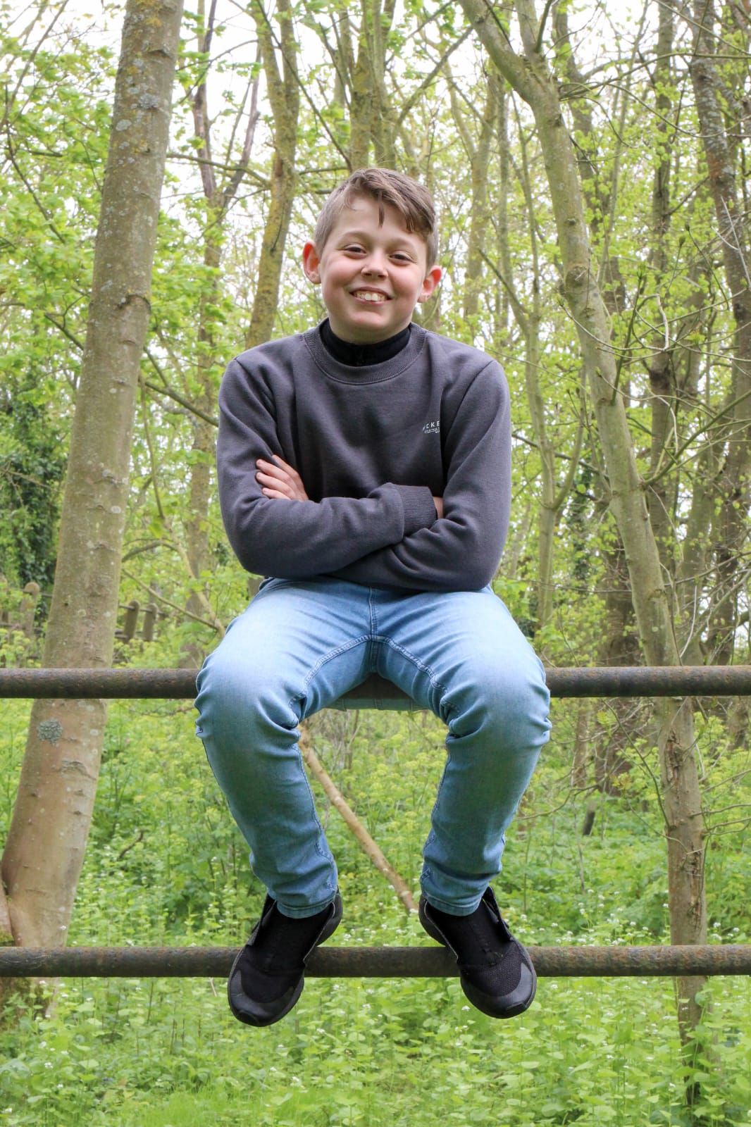 Just chill. Woodland walks with odd stops to capture such a natural smile