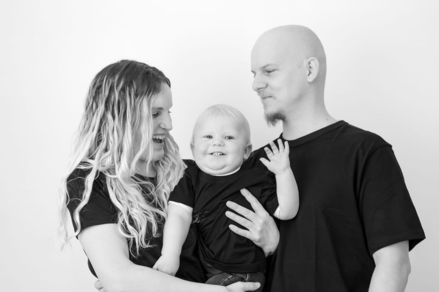 Pure perfection between mum dad and son