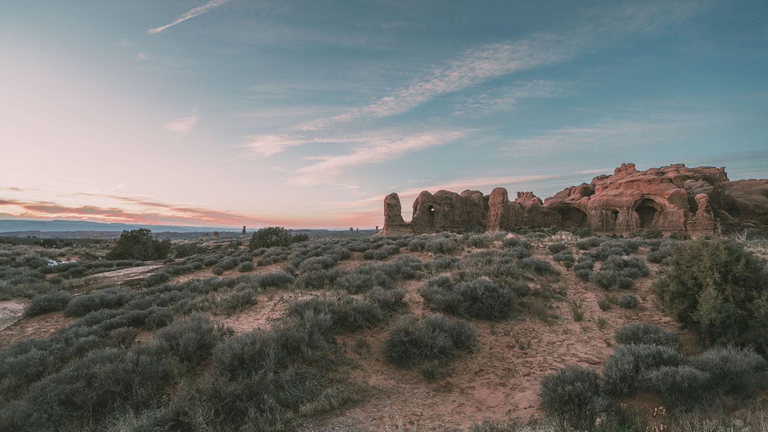 Desert Sunset Formations