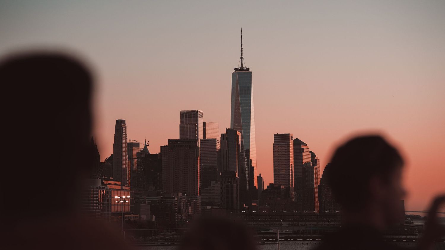 Manhattan Skyline Sunset