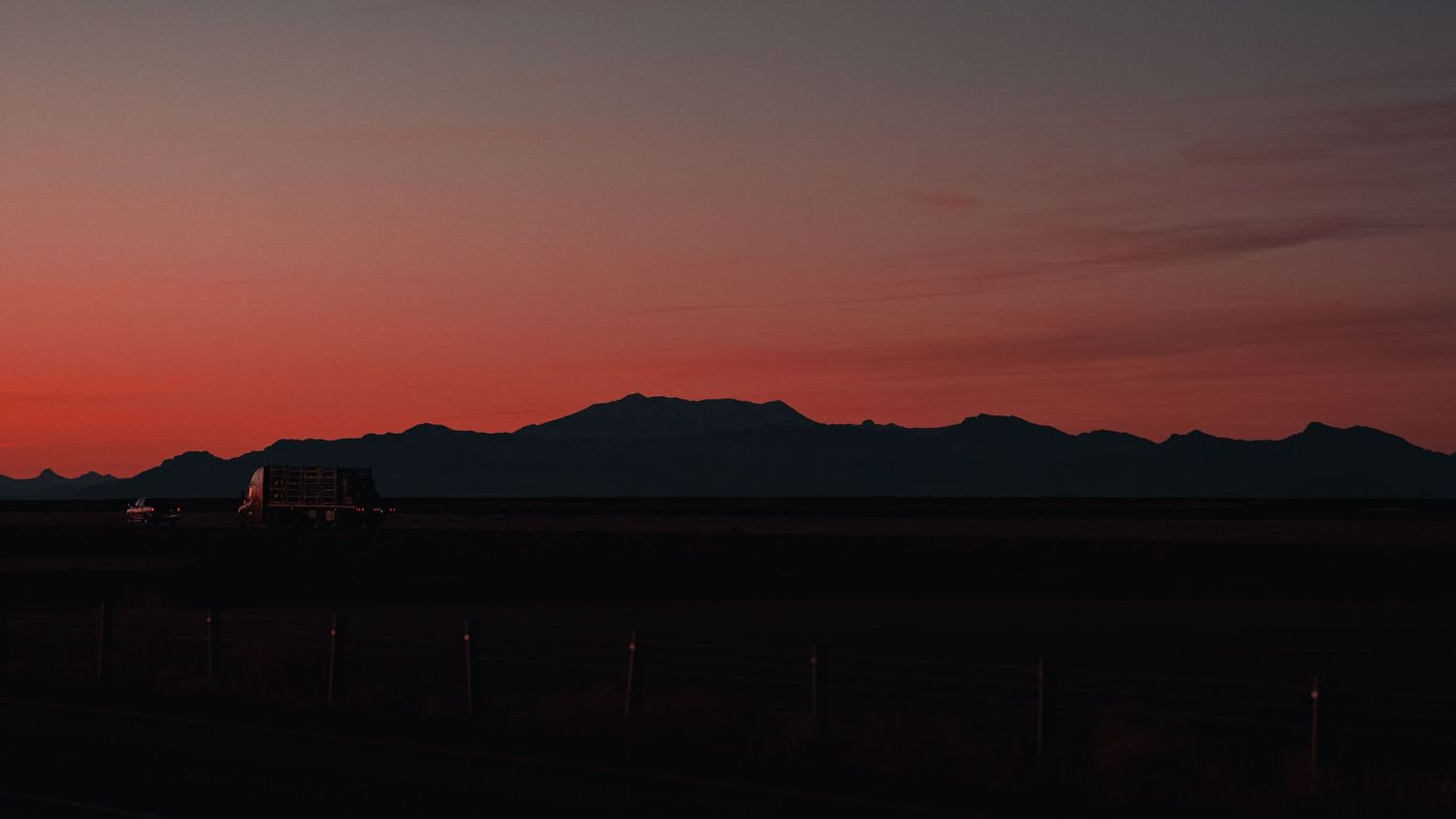 Desert Sunset Silhouette