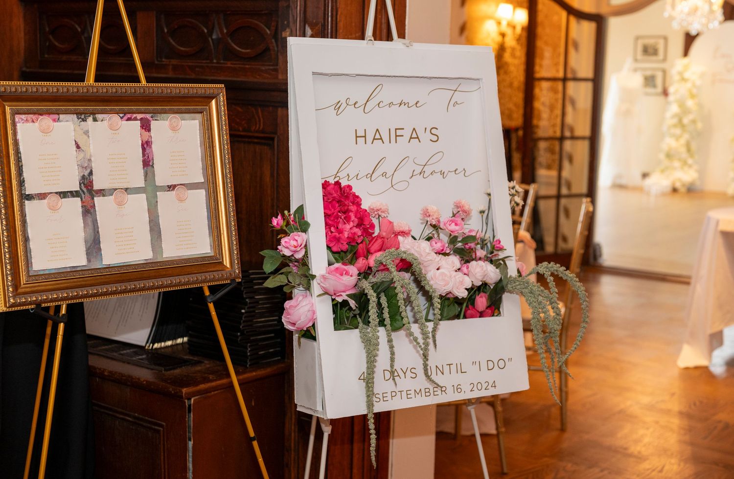 Bridal shower welcome sign