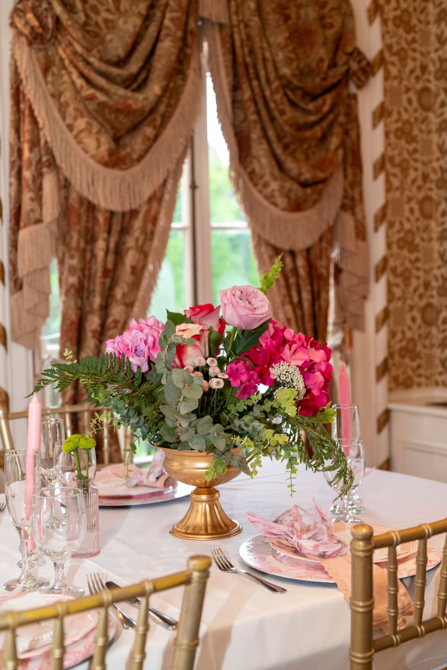 Bridal table decor NY