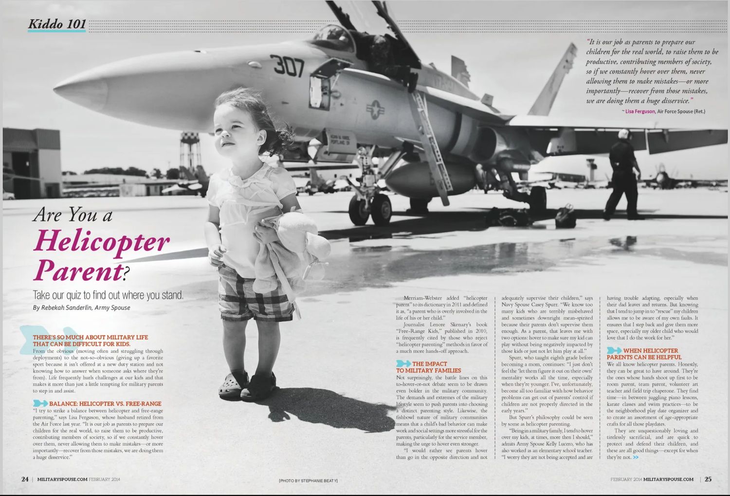 A vintage black and white photo of a child standing near a military aircraft.