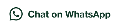 WhatsApp chat button with dark green text and logo on white background.