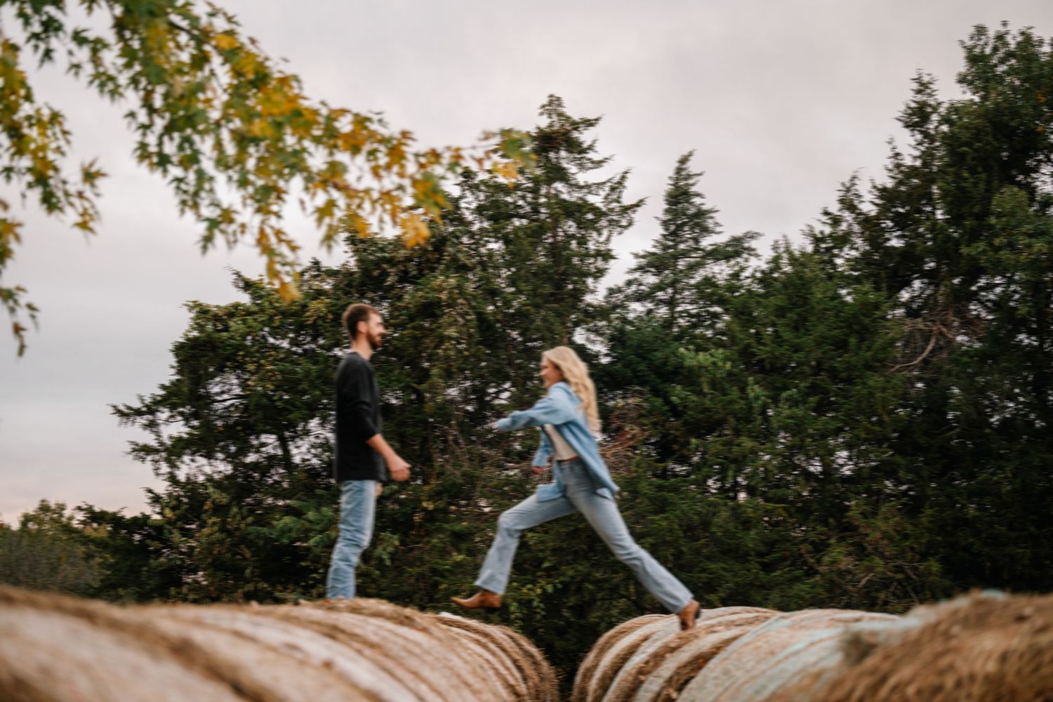 candid engagement photos