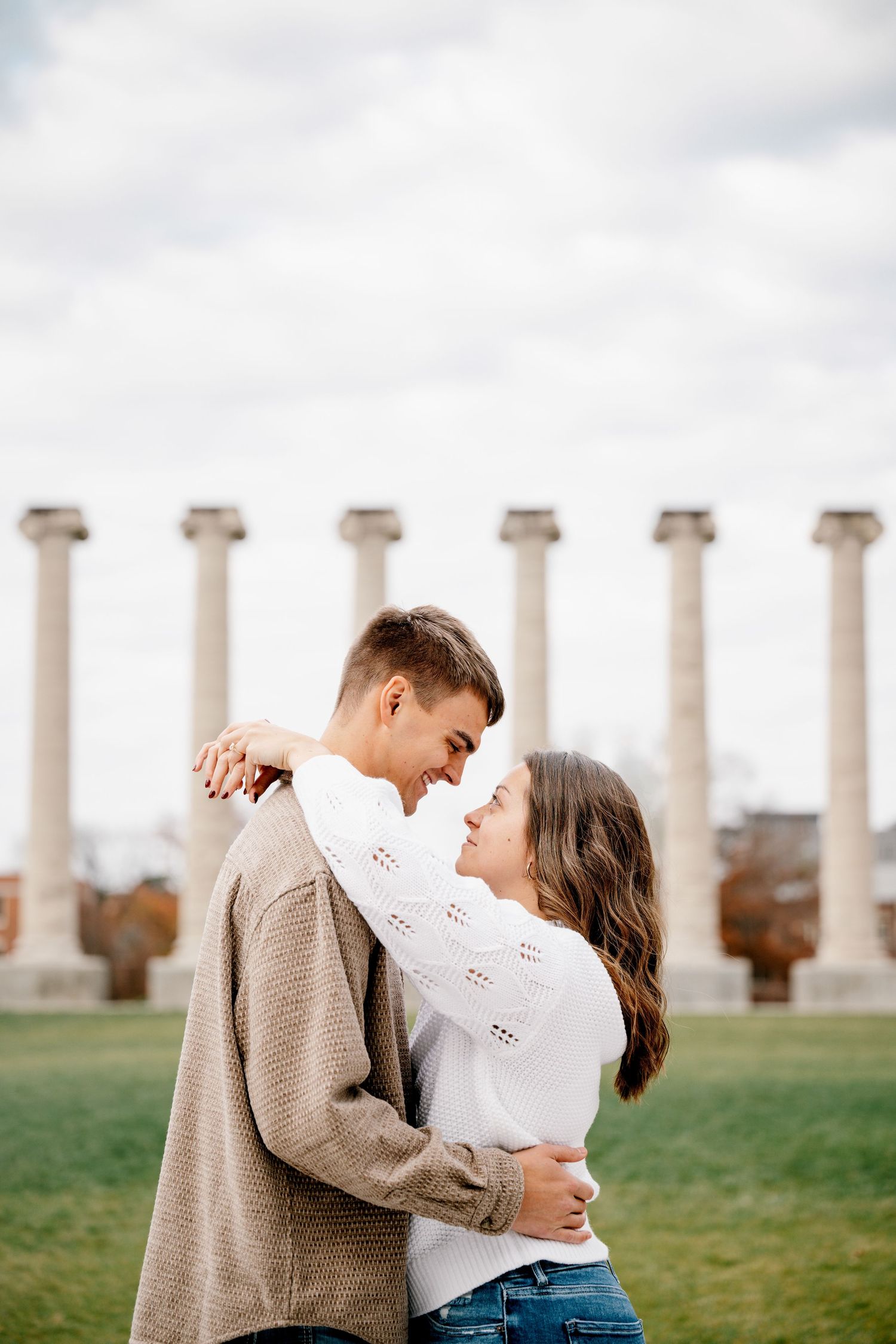 mizzou campus engagement photos