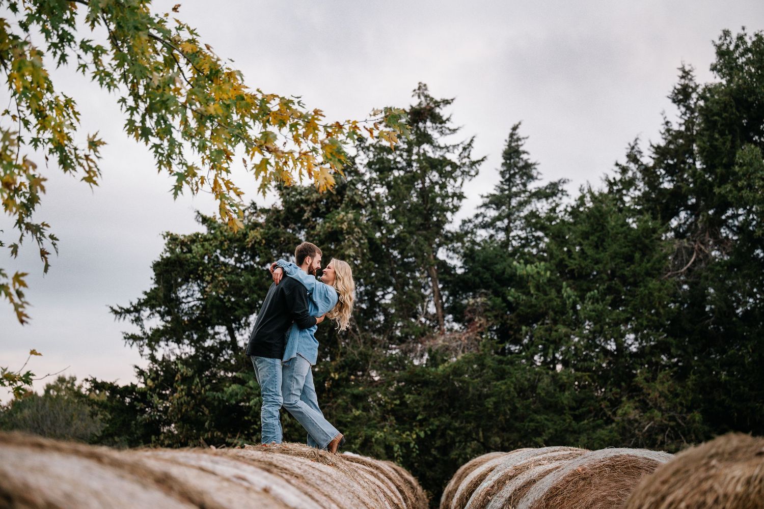 hay bale engagement