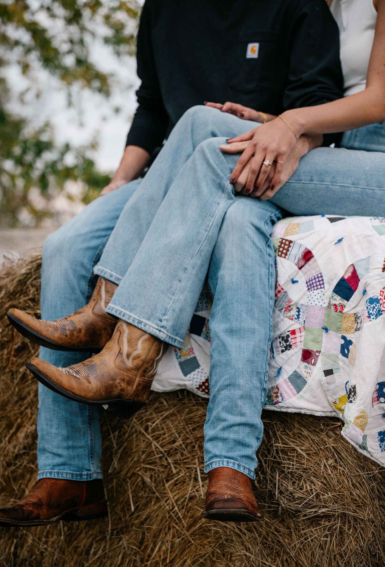western engagement photos