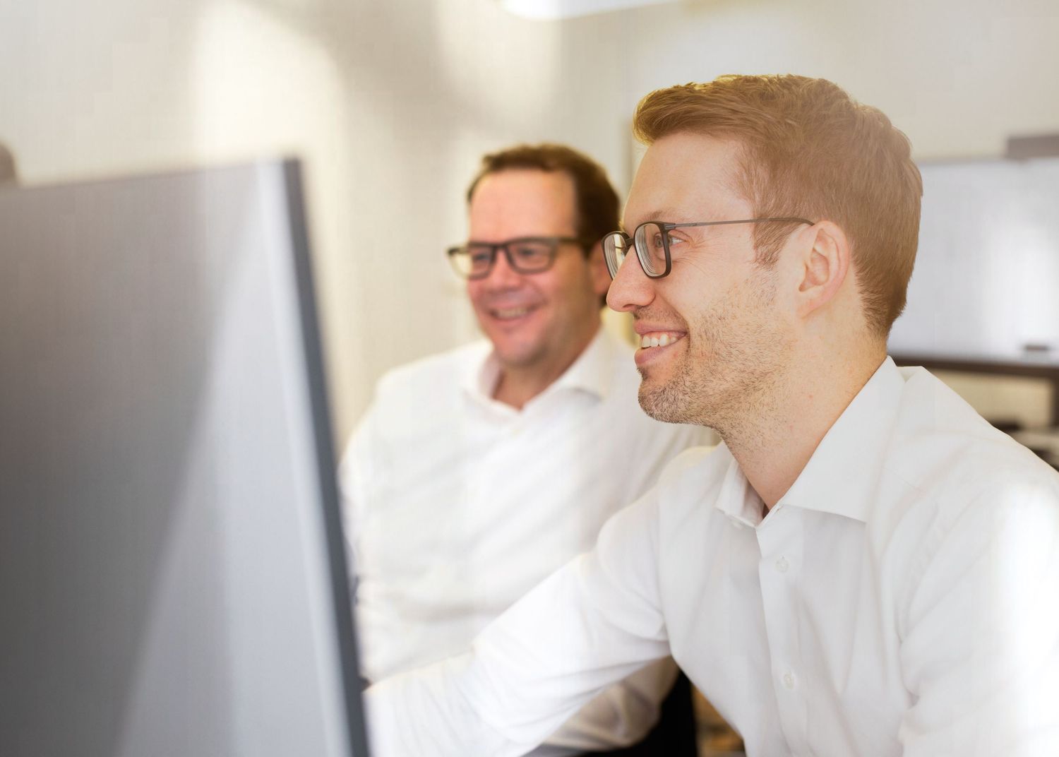 Authentische Businessreportage im Unternehmensumfeld für Website und Marketing.