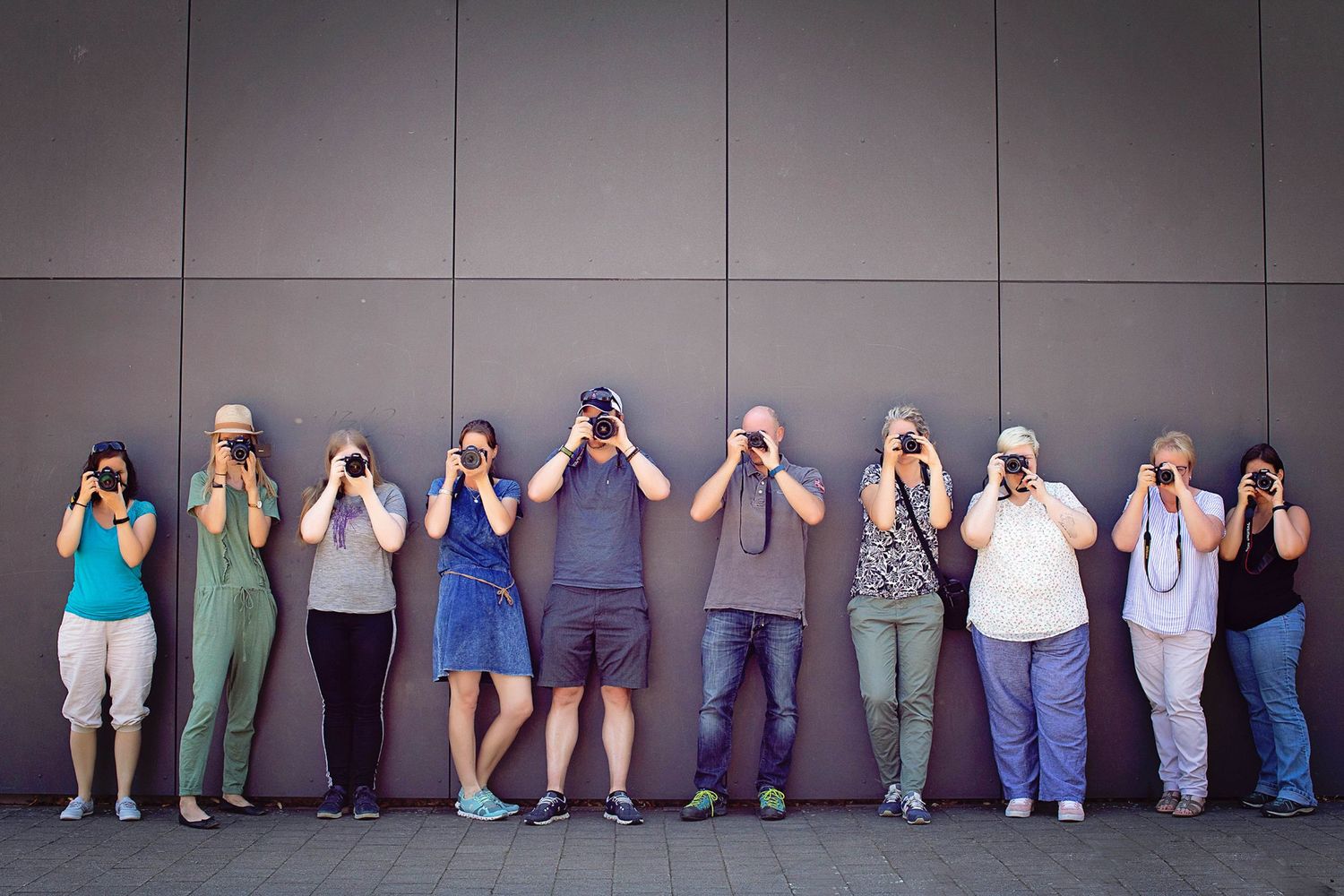 Gruppenfoto bei Workshop oder Seminar, professionelle Eventfotografie.