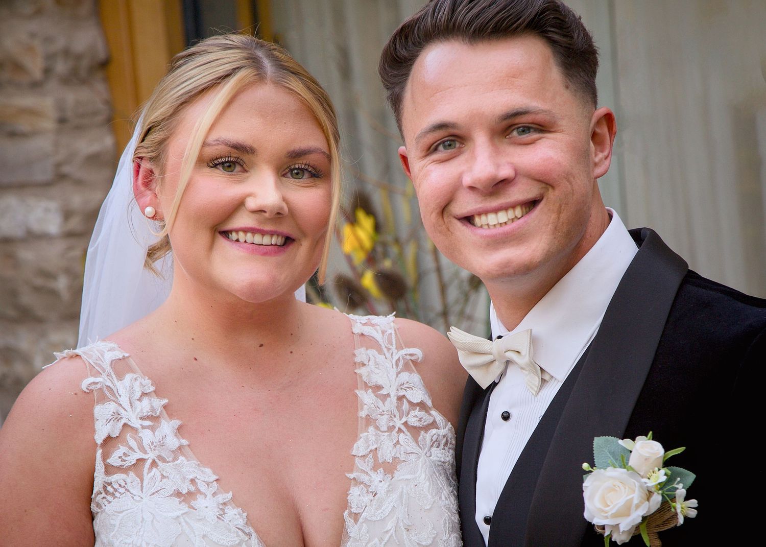 Wedding party portraits showing joyful moments in formal attire.