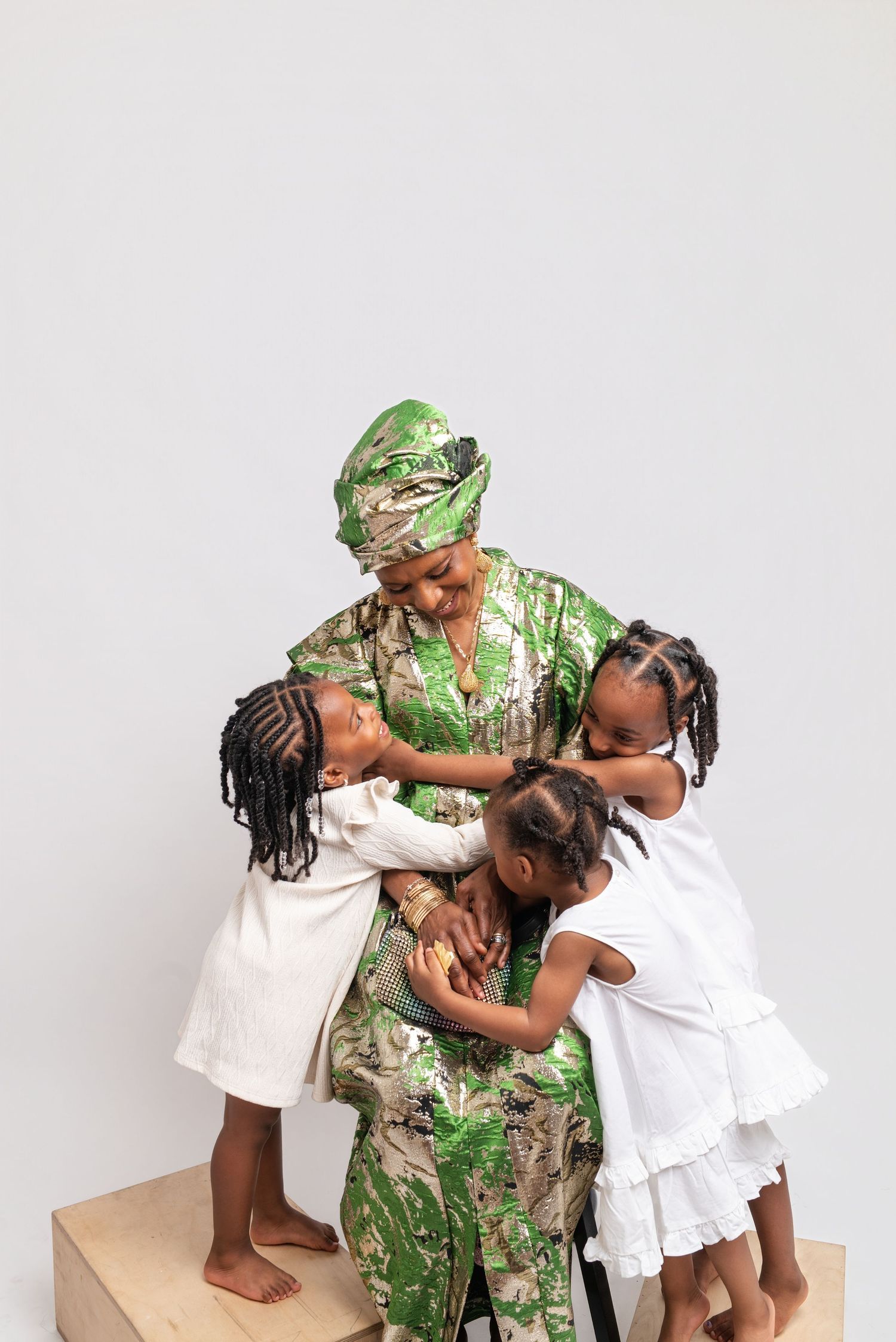 grandparent and grandkids photoshoot
