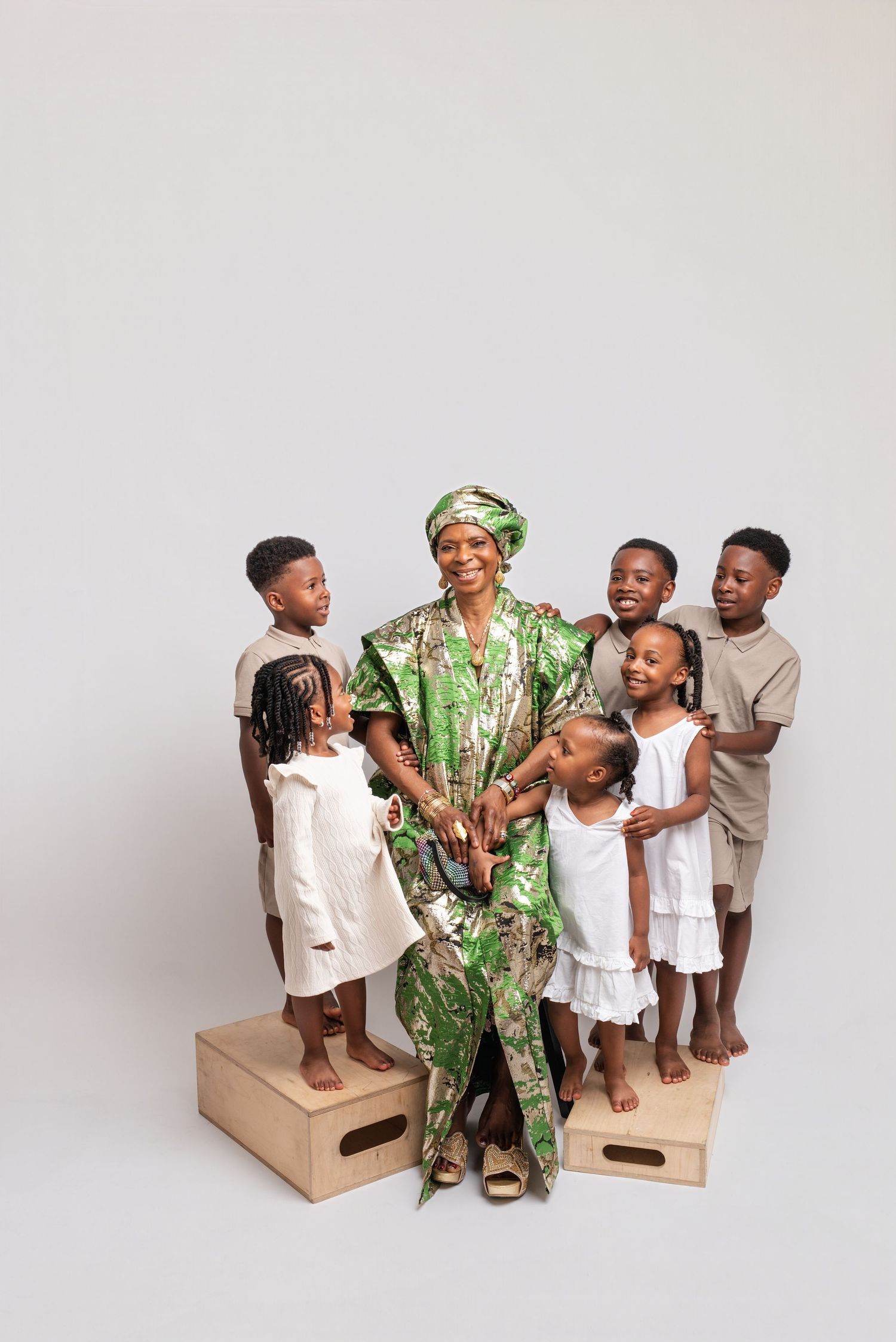grandmother and grandkids photoshoot in london