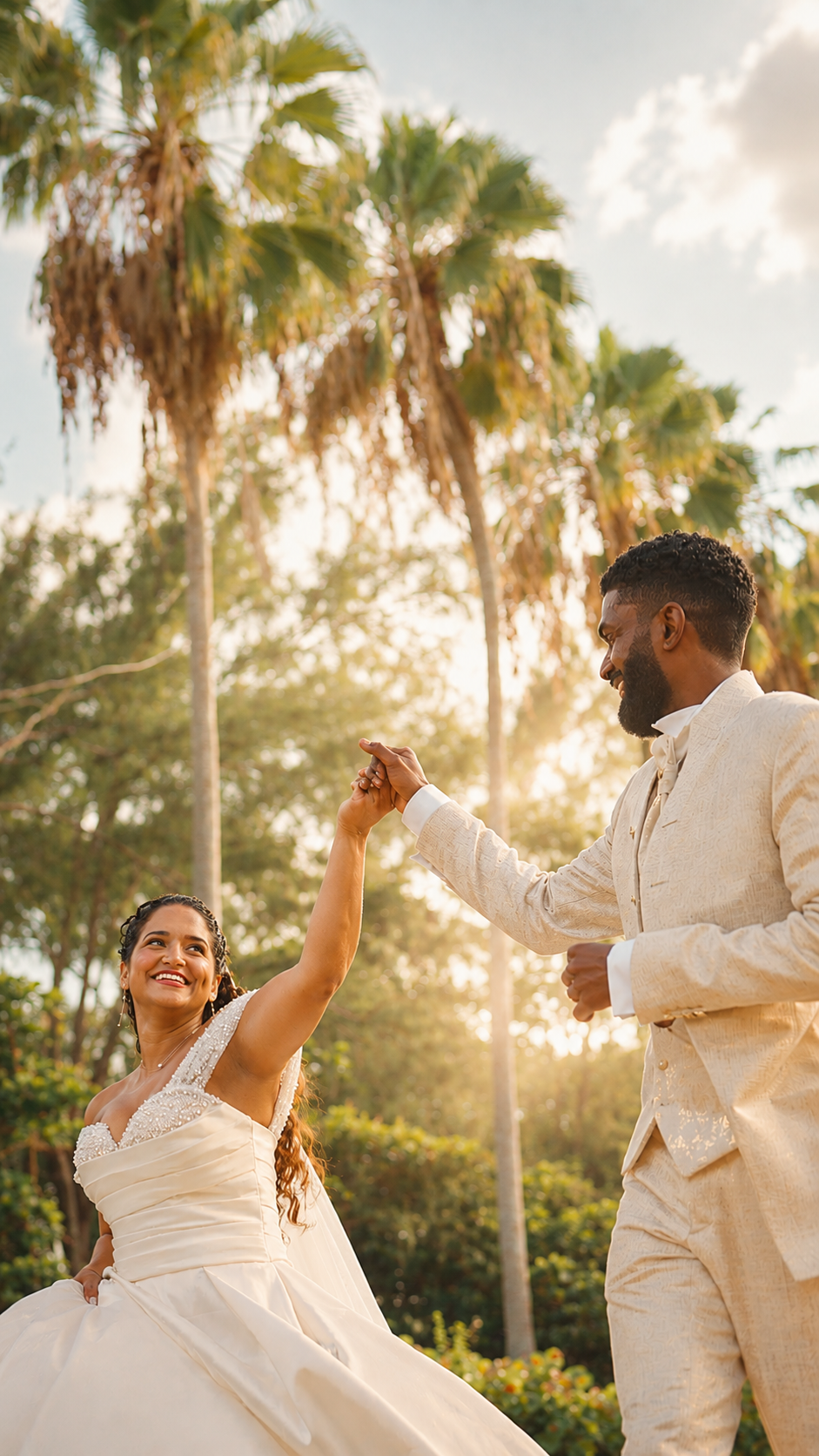 Mariage émotionnel aux Antilles