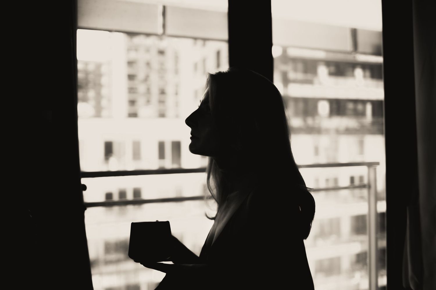 Silhouette portrait of Montreal vocalist by Eva Z