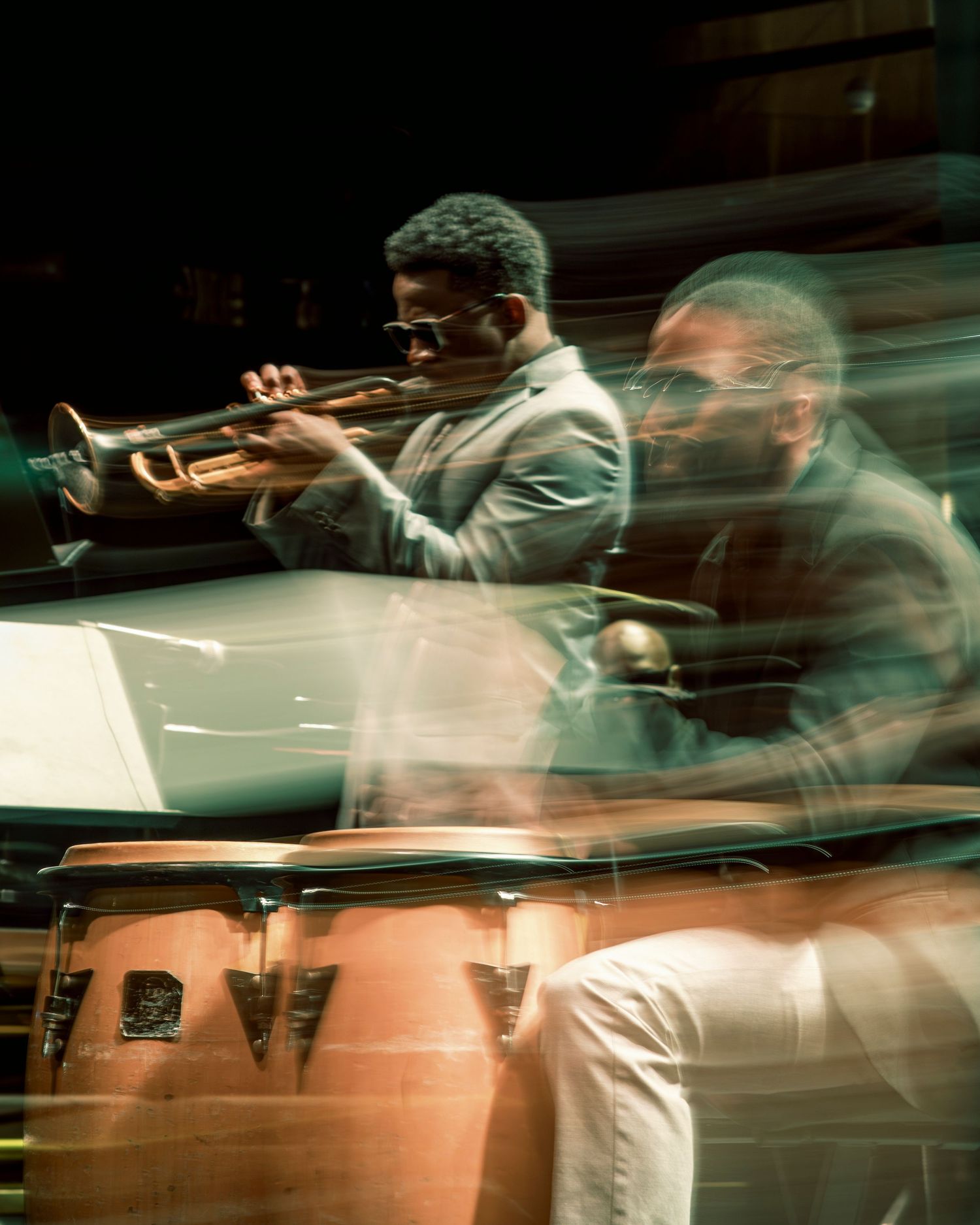 Trumpet player and percussionist by Eva Z