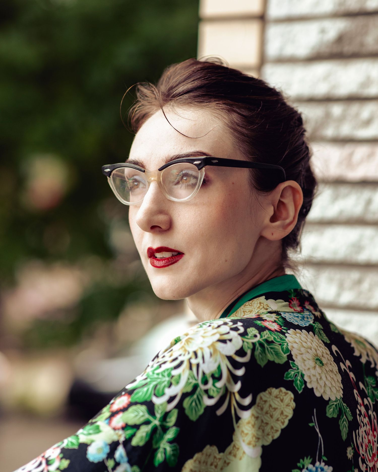 Editorial portrait of Montreal graphic designer by Eva Z