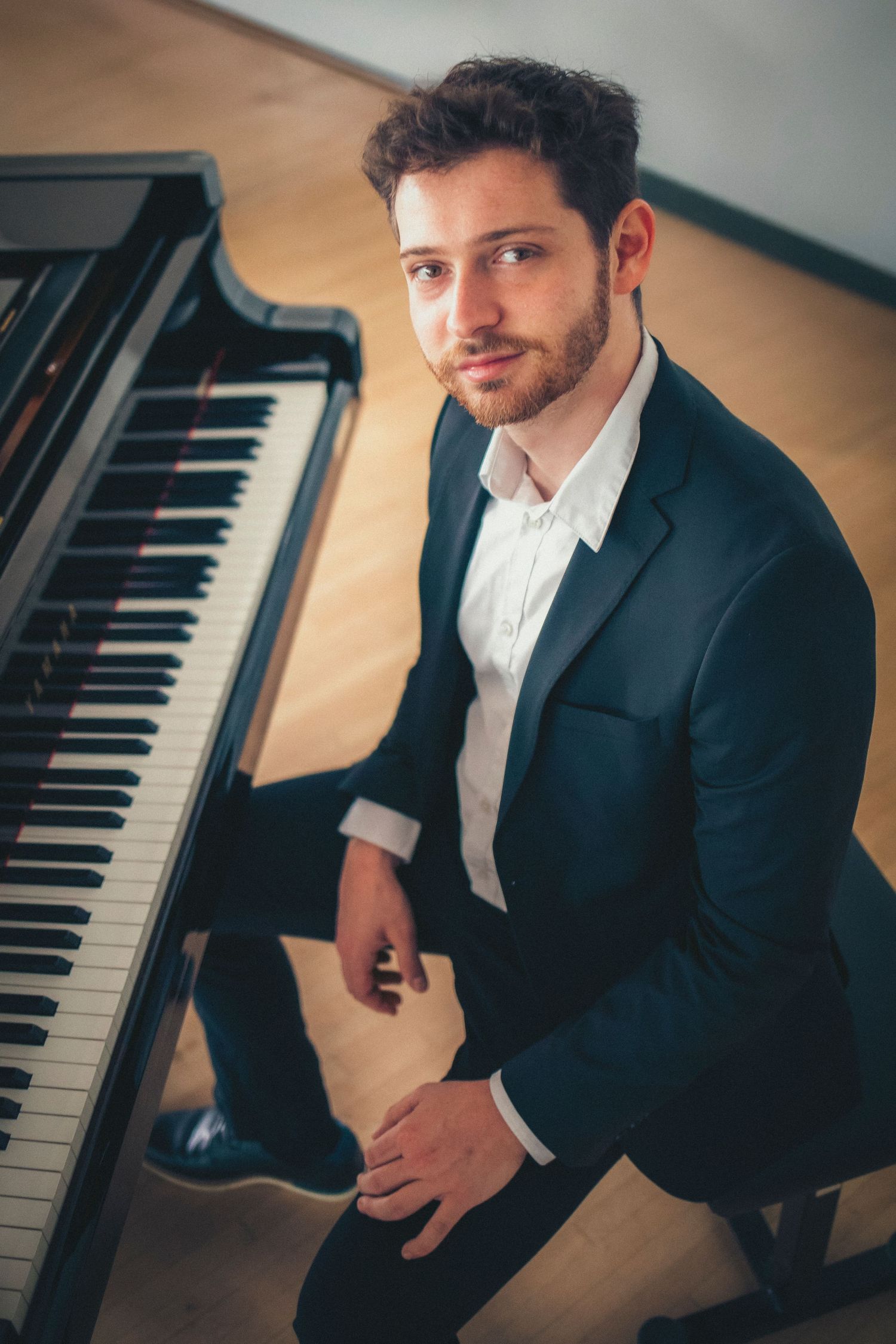Portrait of Montreal jazz pianist by Eva Z