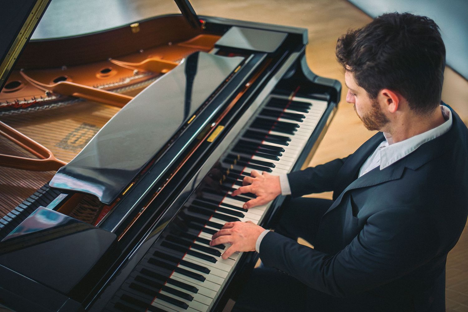 Portrait of Montreal jazz pianist by Eva Z