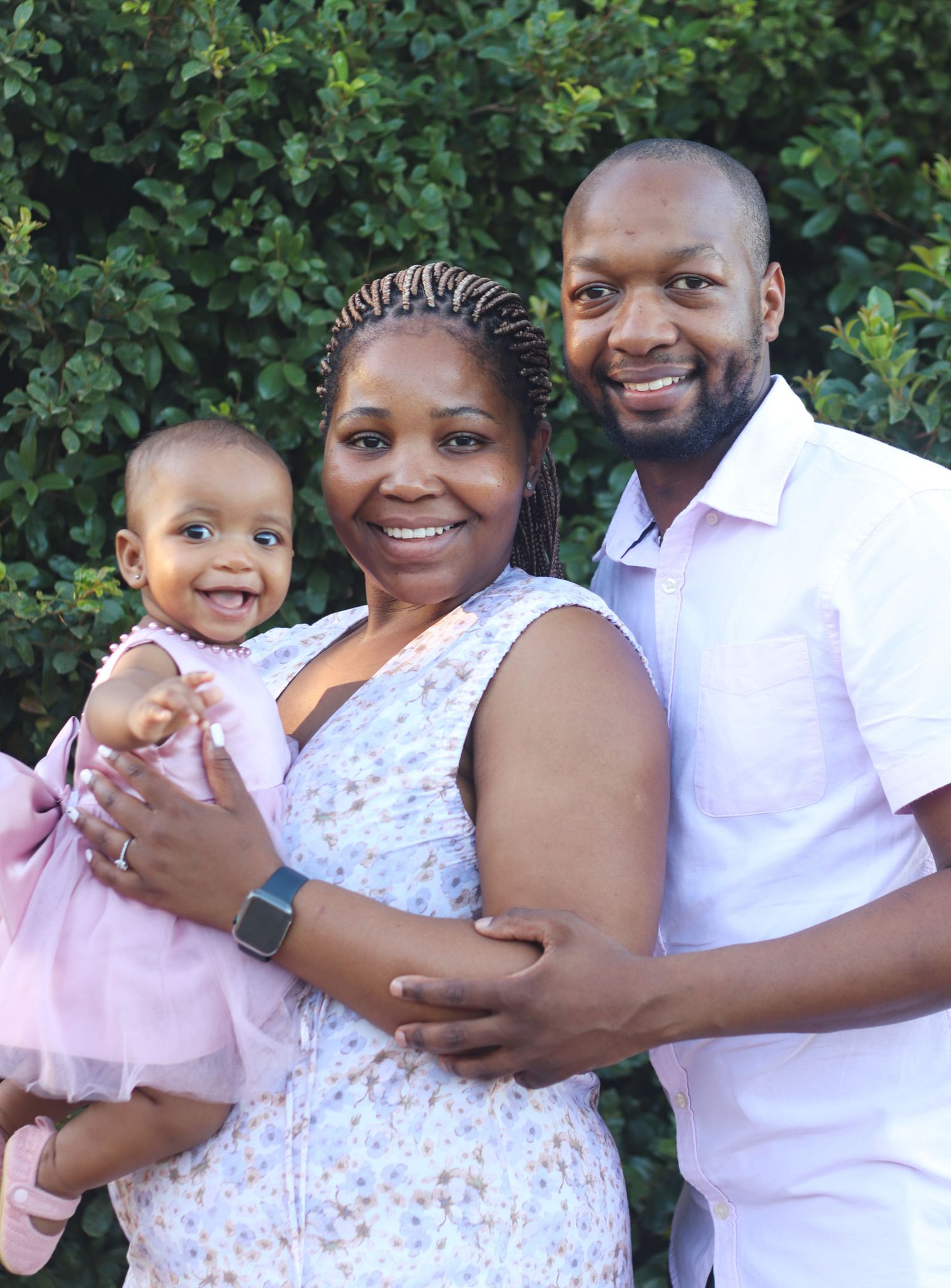 Smiling family