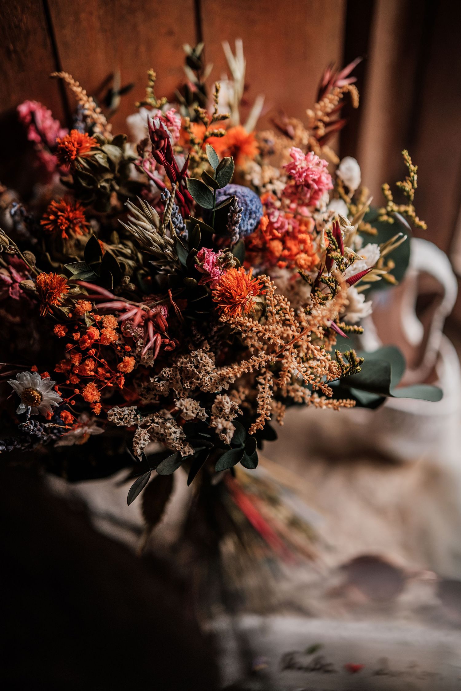 detalhe noiva ramo