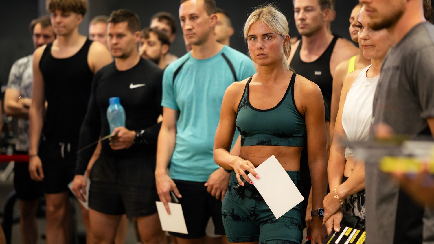 HYROX athlete during a fitness competition