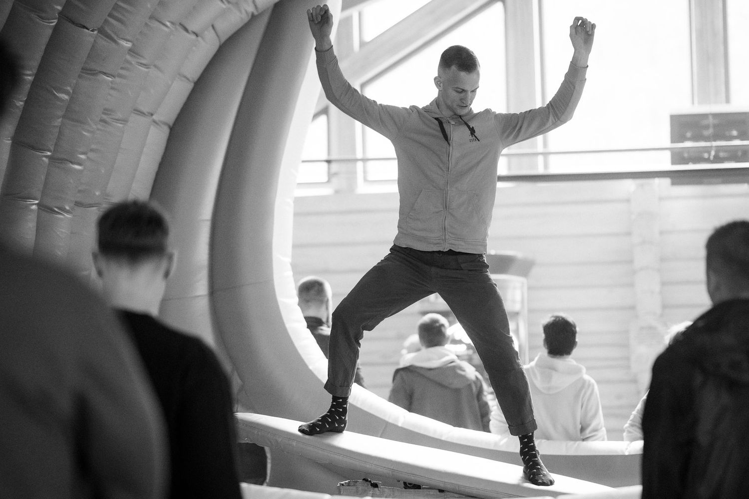 Eldorado employees enjoying indoor team activities