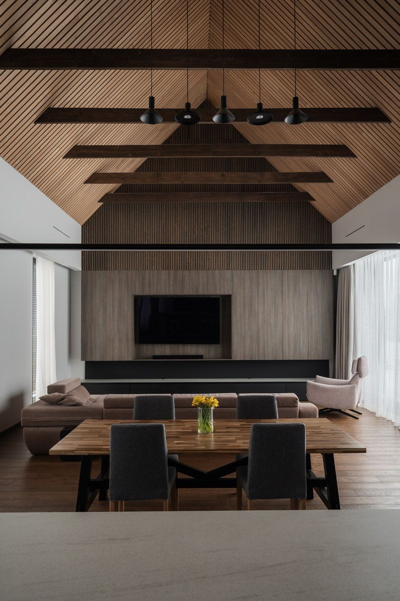 Modern private house interior in Riešė near Vilnius