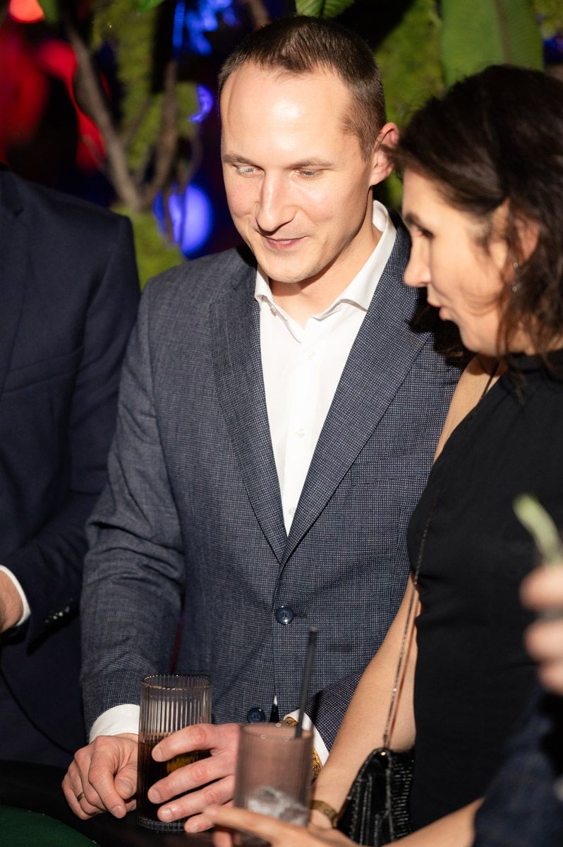 Guest playing casino games during the Conresta corporate event