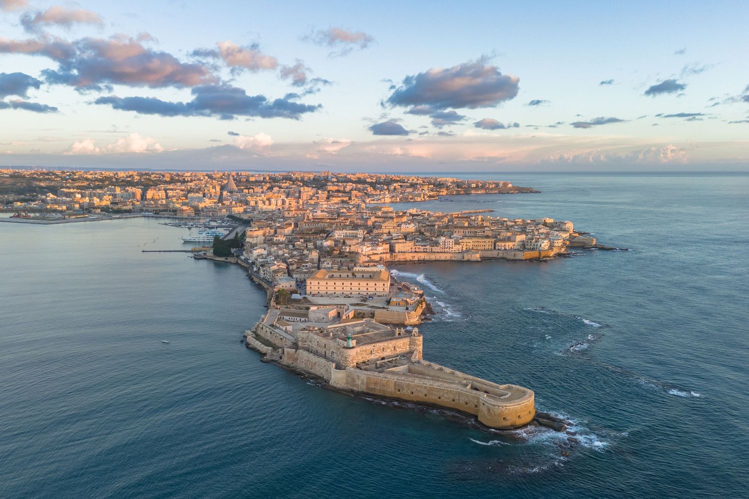 Ripresa dall'alto di Siracusa