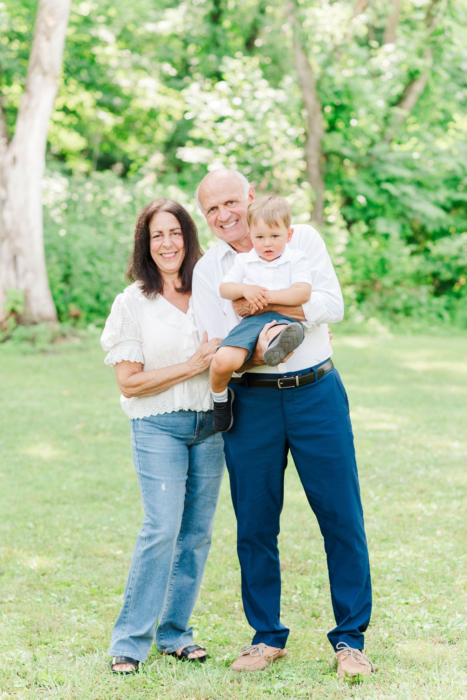 Family photo with grandparents in Johnstown, Pennsylvania