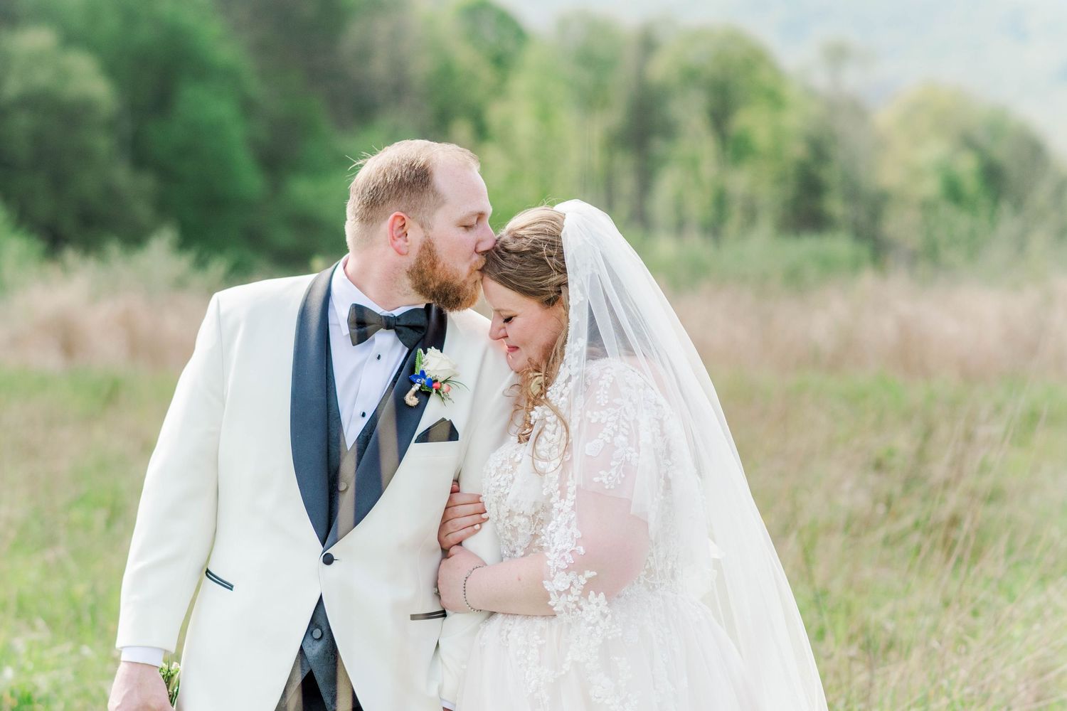 Bride and groom at the Roost in Mahaffey, Pennsylvania