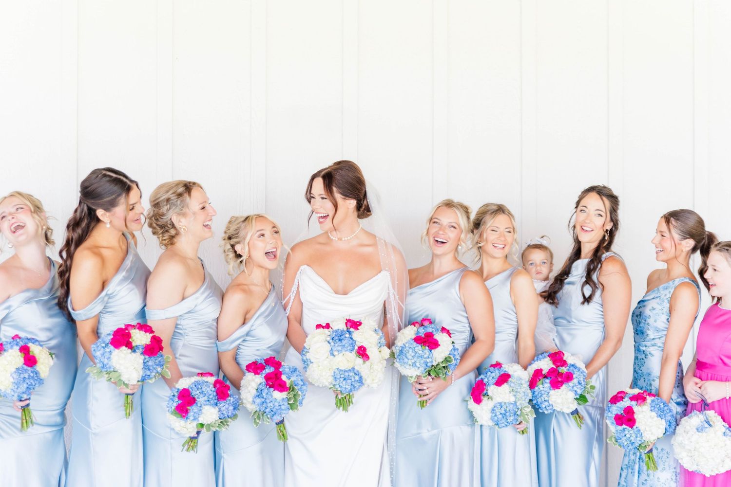 Bride and bridal party at the Willow in Johnstown, Pennsylvania