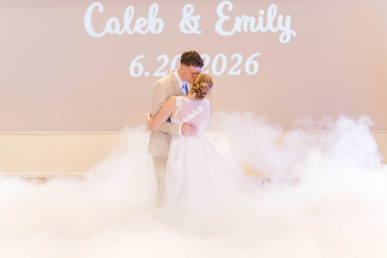 Couple dances at reception at Ace's in Johnstown, Pennsylvania