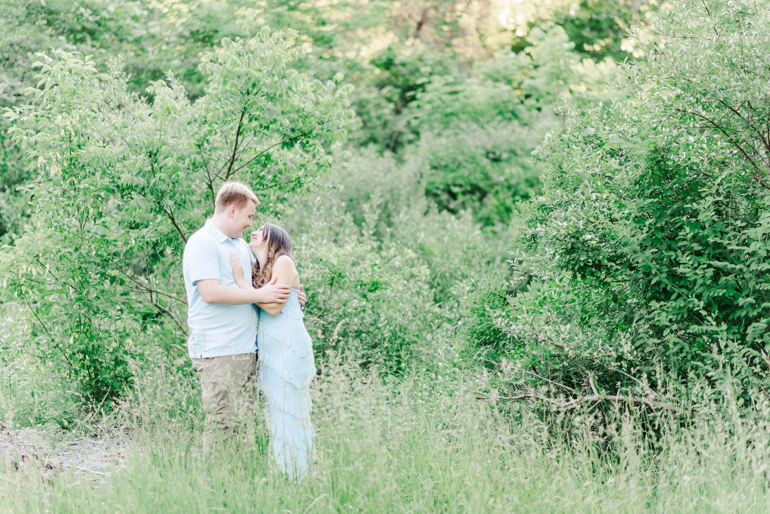 Engagement photo at Quemahoning Family Recreation in Johnstown, Pennsylvania