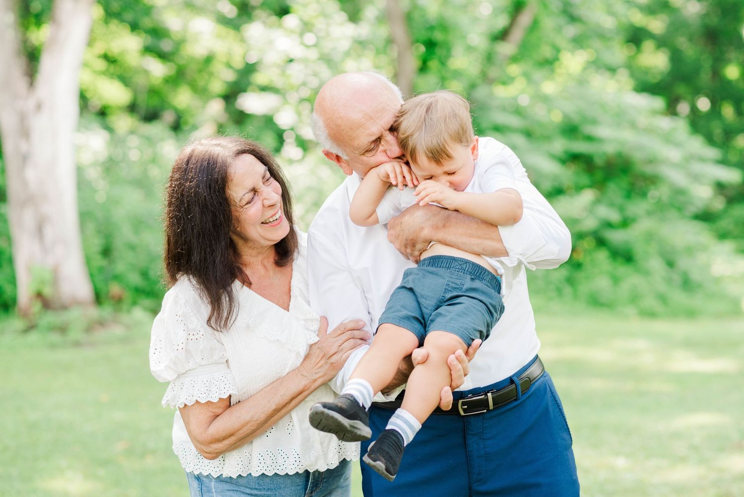 Family photo with grandparents in Johnstown, Pennsylvania