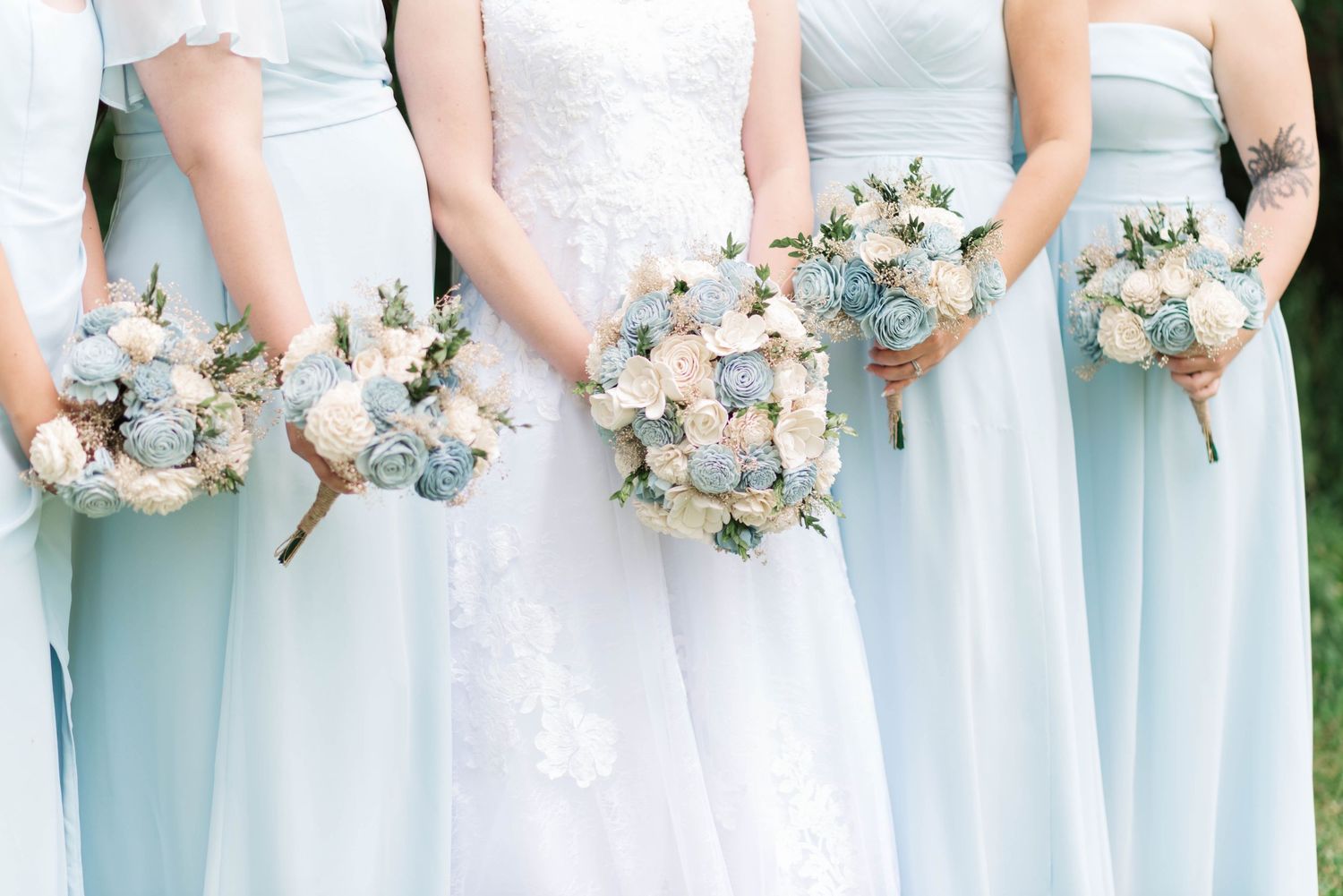 Bridal party bouquets in Ligonier, Pennsylvania