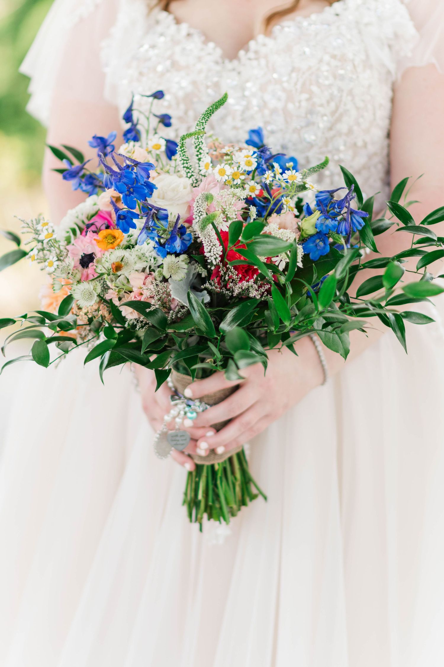 Bridal bouquet at the Roost in Mahaffey, Pennsylvania