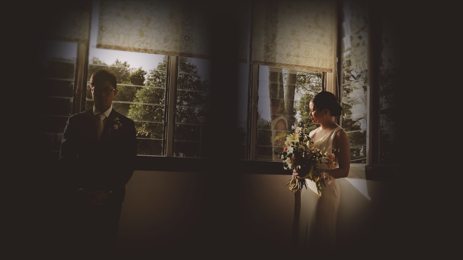 Cinematic bridal portrait captured by Singapore wedding videographer
