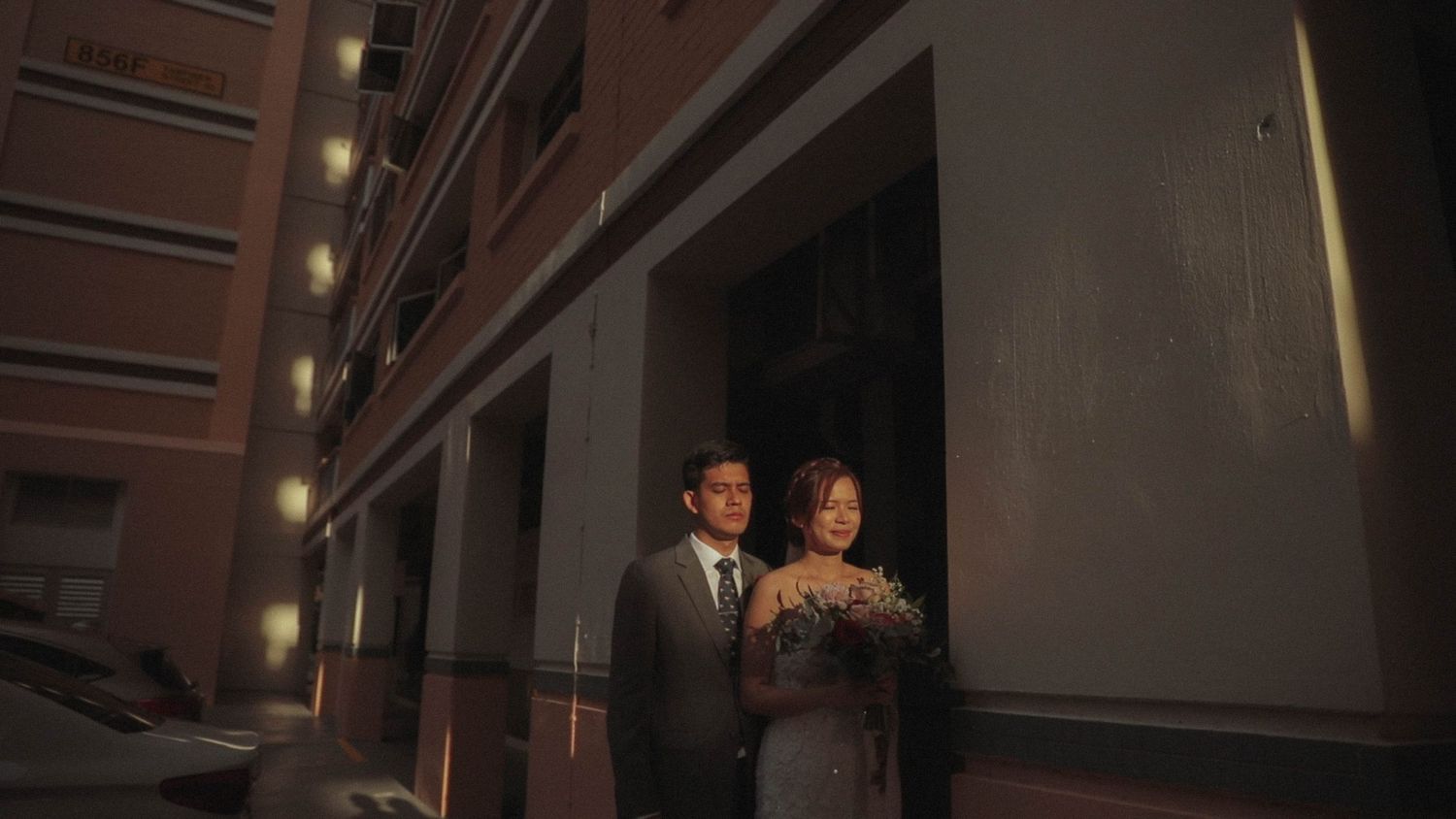 couple captured by Singapore wedding videographer